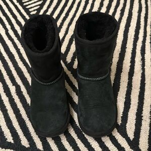 Girl's UGG Classic II Black Size 13